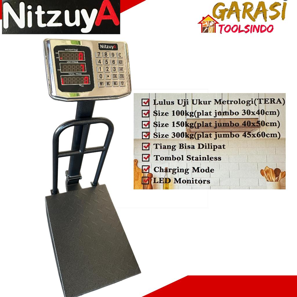 NITZUYA timbangan duduk 100 kg japan tech timbangan lipat timbangan digital