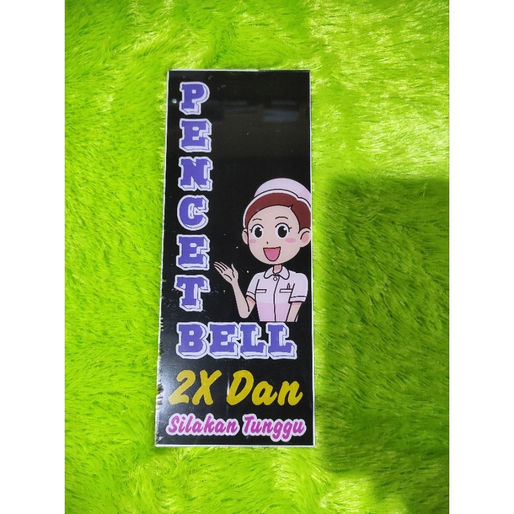 

PAPAN PENCET BELL UK 25 CM X 10 CM AKRILIK