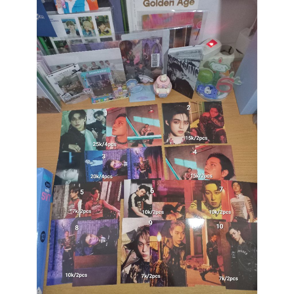 Postcard Photocard Kit Seventeen Scoups Joshua Jun Hoshi Woozi The8 Dk Seungkwan Vernon Dino Telepar