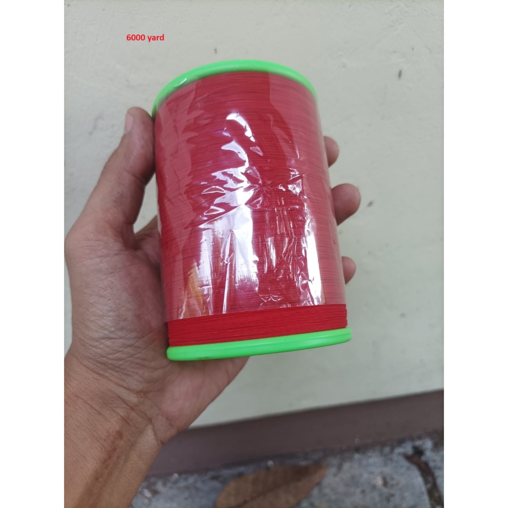 gelasan layangan tajam model kasar / halus 2000 yard 6000 yard murah bahan kaca beling neon termos b