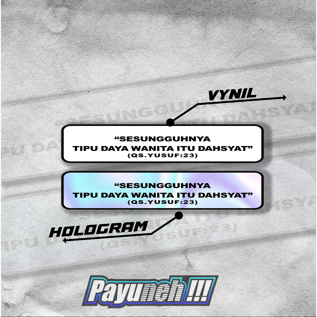 

09 STICKER KATA KATA SESUNGGUHNYA ANTI AIR - STICKER HELM TUMBLER CASE HP DLL