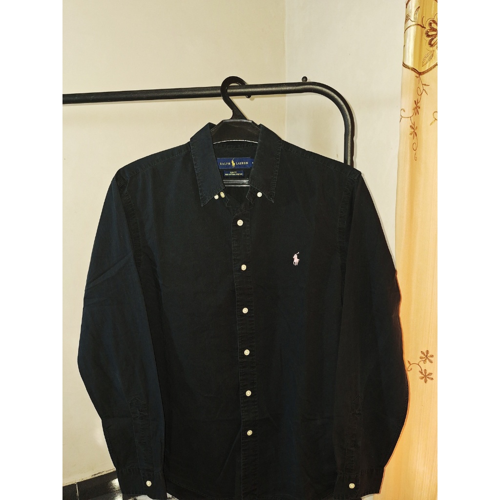 Kemeja Shirt Polo Ralph Lauren Pria Wanita Cotton Second Original