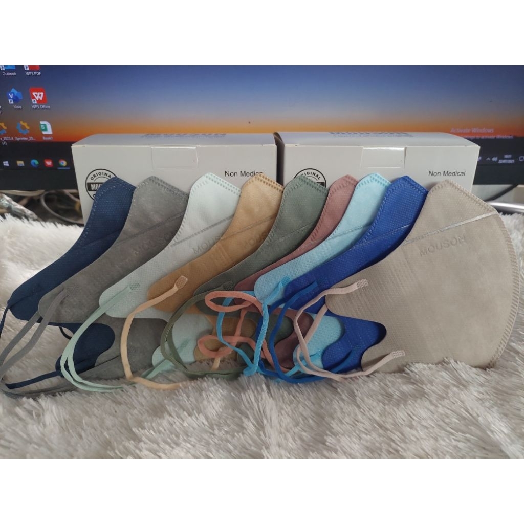 Masker Duckbill Mouson mix warna isi 50 + box