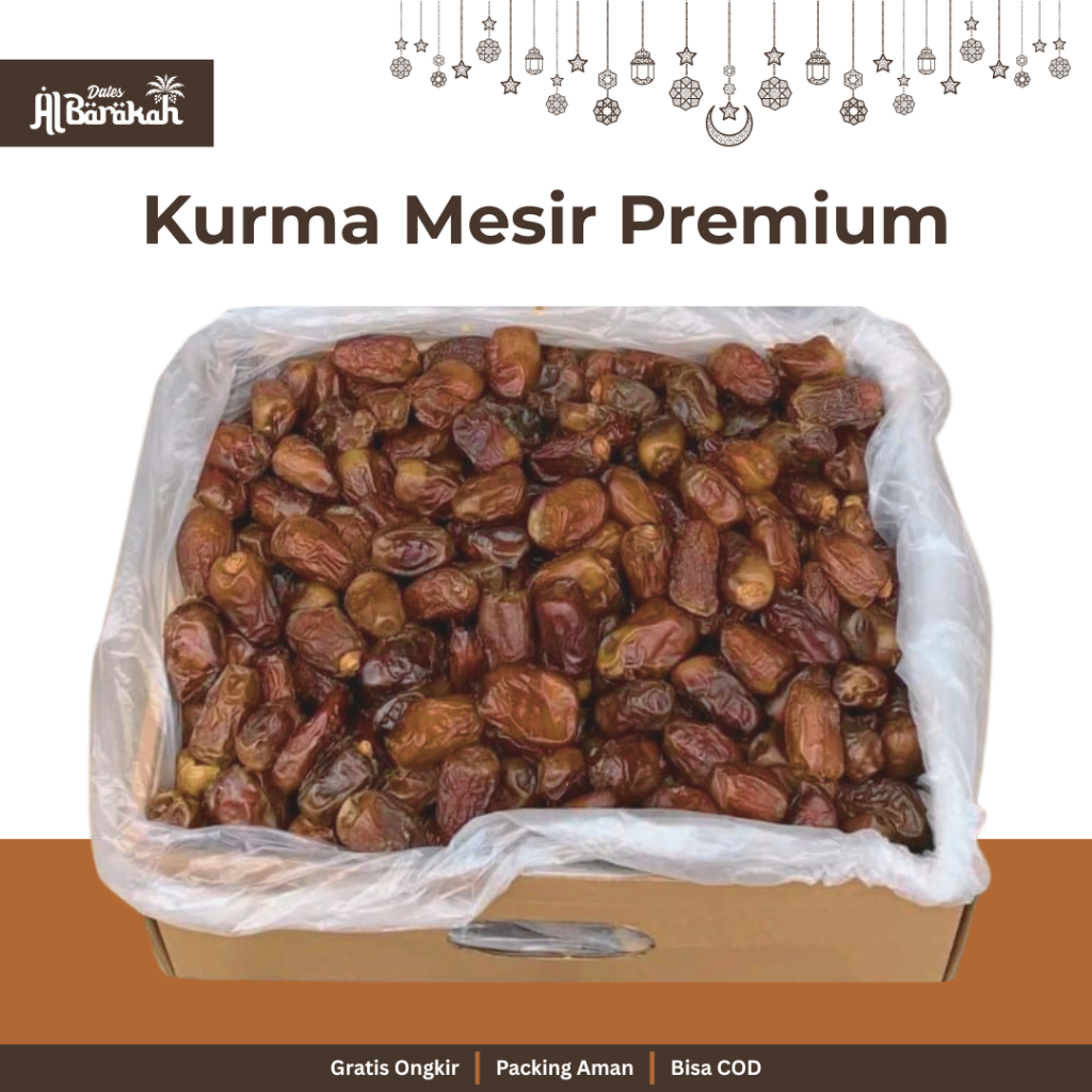 

Kurma Mesir Madu Kualitas Premium Egytian Selected Dates