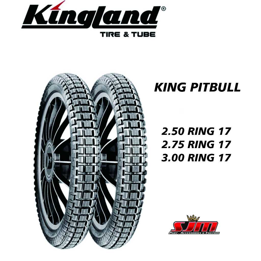 Ban Luar Kingland King Pitbull Ban Semi Trail 250/275/300 RING 17 Ban Non Tubeless