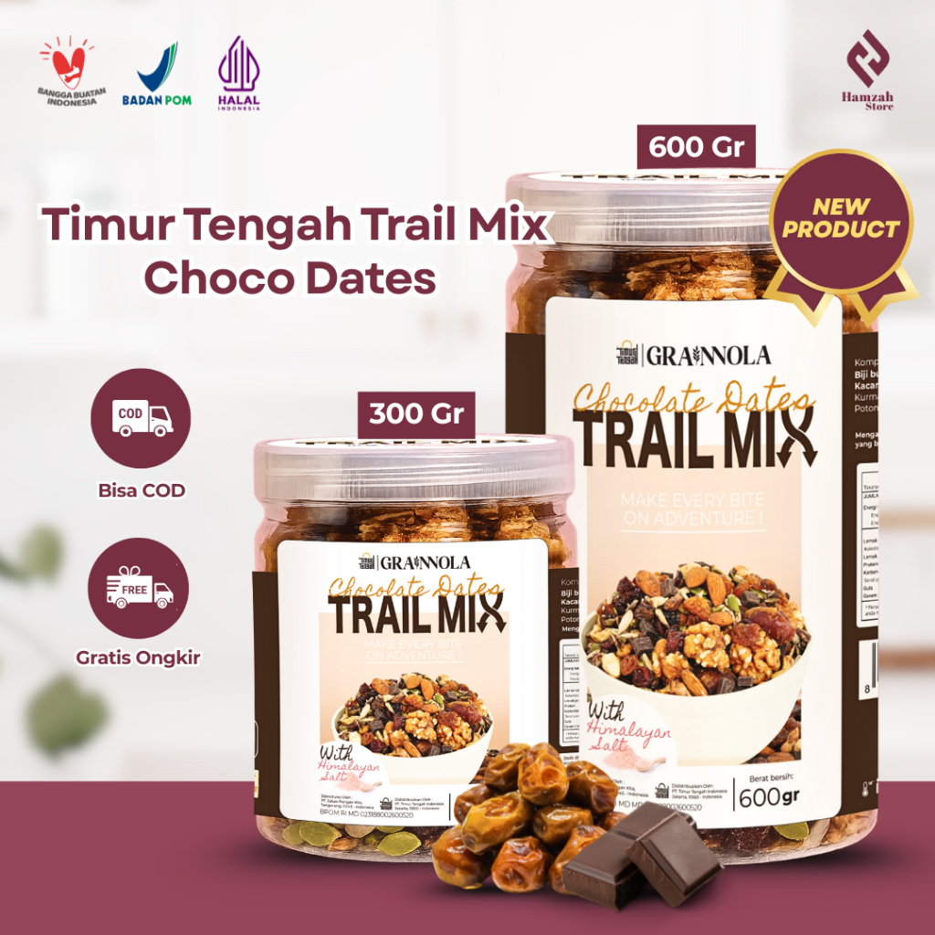 

Trail Mix Chocolate Dates Timur Tengah - Dried Dates Mix Nuts And Seed Choco Cemilan Diet Sehat