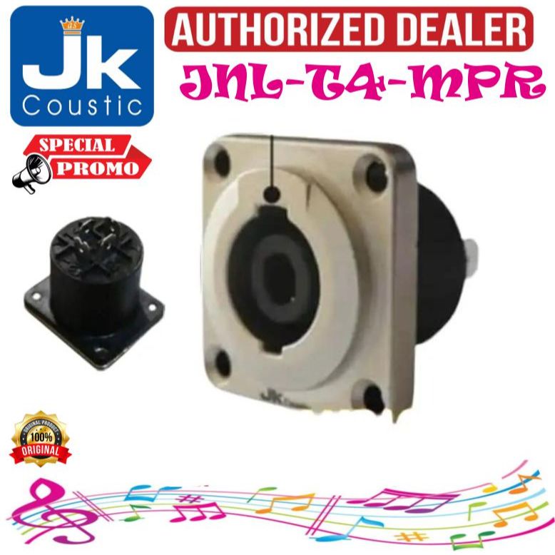 Jk Coustic JNLT4MPR Jeck Speakon Chasis 4 Pin JK  Coustic JNLT4MPR Konektor Chasis Speakon / Jack Sp