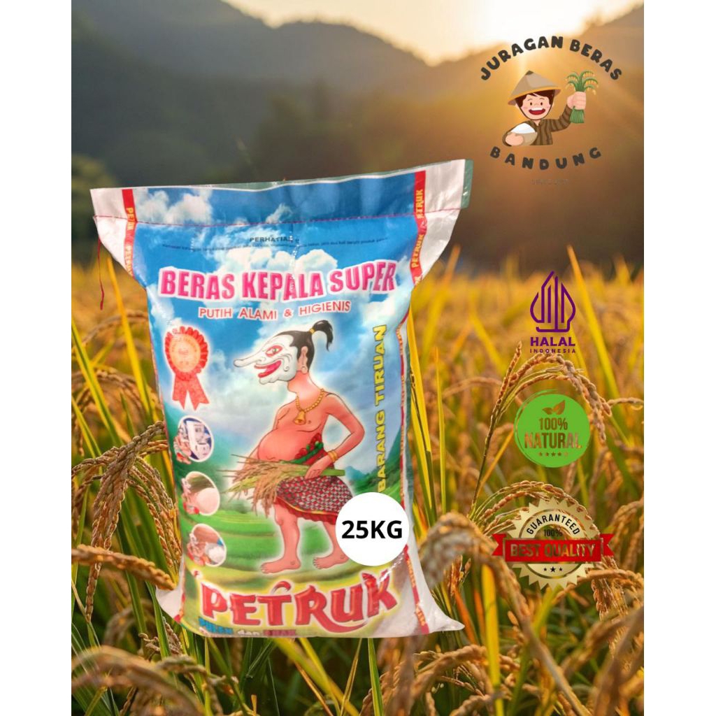 

Beras Kelapa Cap Petruk 20 Kg 25 Kg dan 5 Kg repack murah
