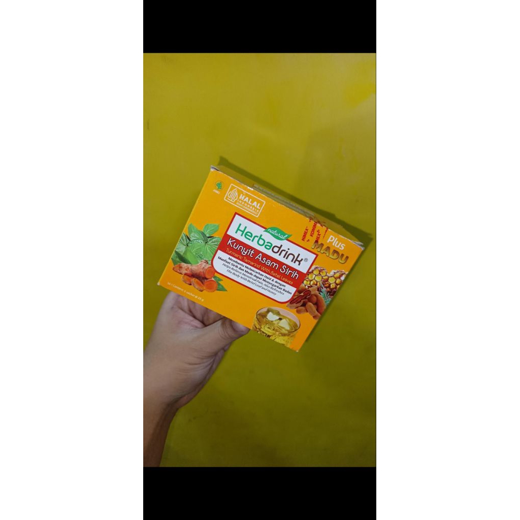 

[NEW] HERBADRINK Kunyit Asam Sirih isi 5 sachet Exp Juni 2026