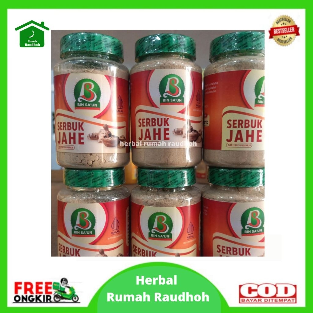 

JAHE MERAH BUBUK BIN SA'UN 120 GR - JAHE MERAH PREMIUM MURNI TANPA GULA