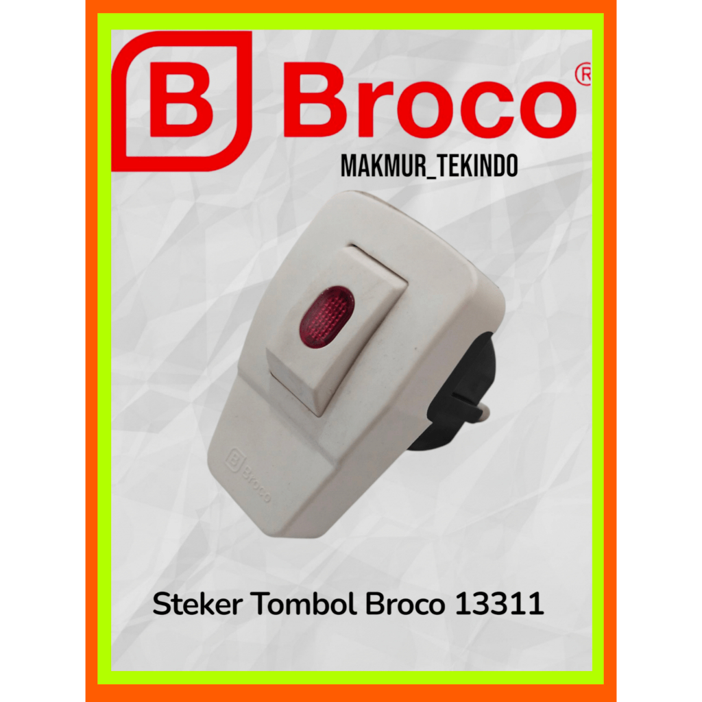 Steker Tombol Broco 13311# Broco Steker Saklar Lampu 13311