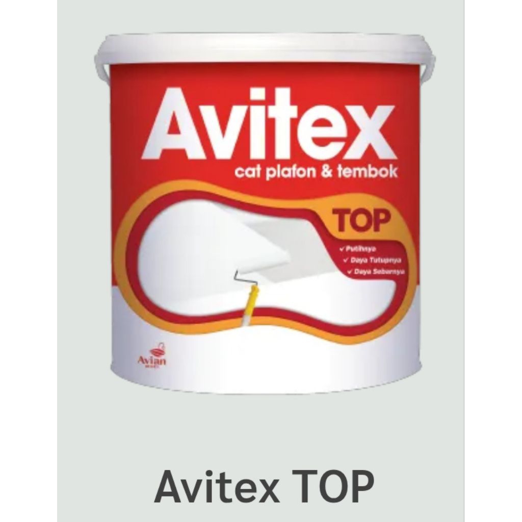 Cat Plafon dan Tembok AVITEX TOP SW 5 KG,  20 KG & 25 Kg