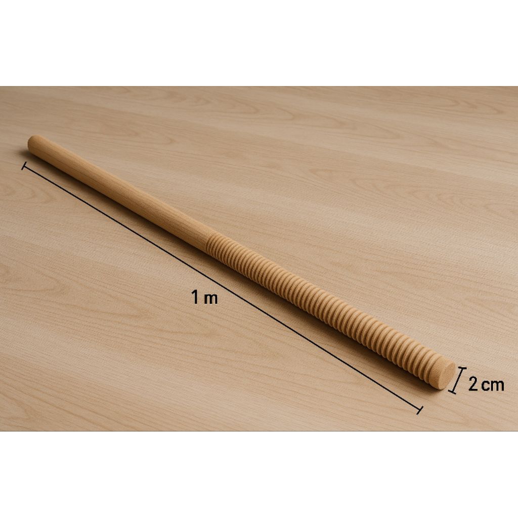 Gagang pelan / Dowel kayu Drat 2 cm x 100 cm