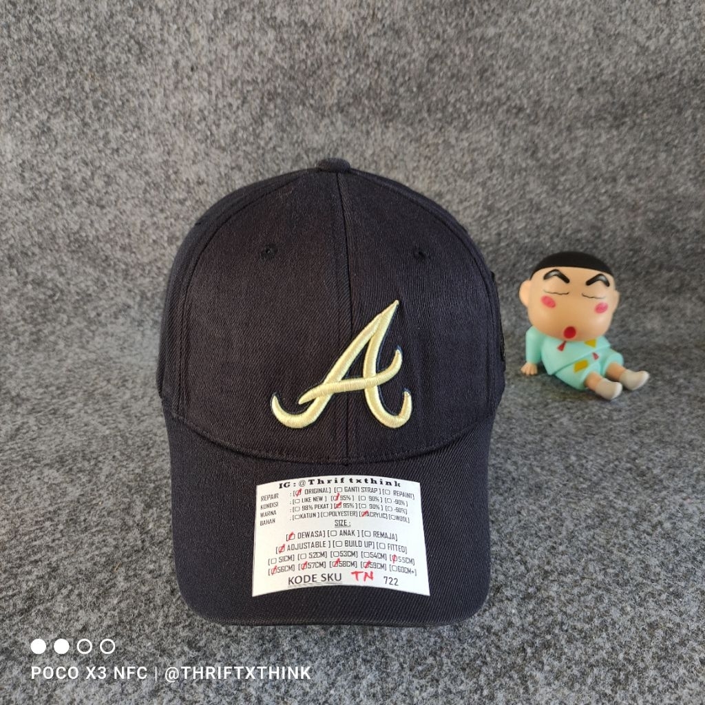 TOPI CAP BISBOL MLB ADJUSTABLE SETELAN LOGO A SKU TN722