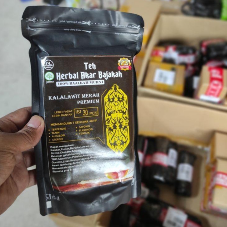 

Teh Herbal Akar Bajakah Kalimantan / Teh Bajaka Merah Tampala Super isi 30 bag