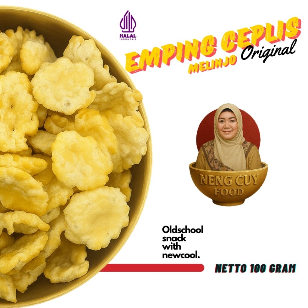 

Emping Ceplis / Emping Gepuk Melinjo Original Premium 100 gram
