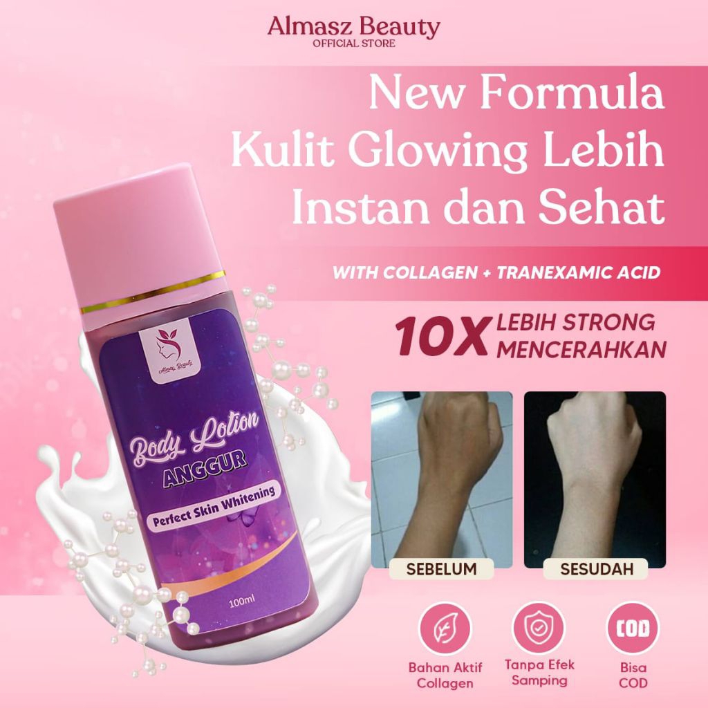DOSTING Almasz HB Anggur Premium Strong / Body Lotion Pemutih Badan Aman Jangka Panjang /Lotion Glut