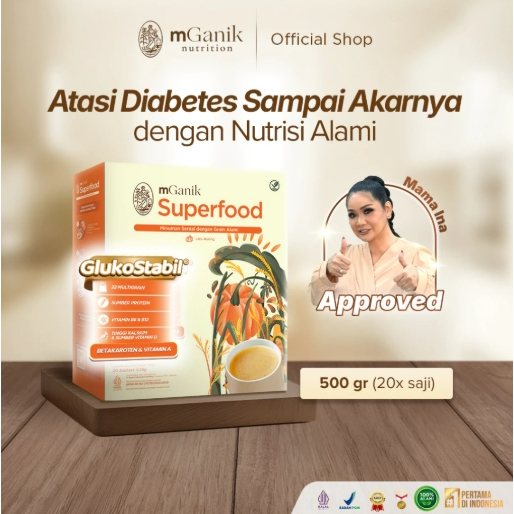 

mGanik Multigrain, Superfood Diabetes, Rasa Labu Kuning 500gr + SHAKER