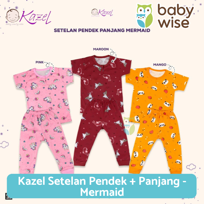 Kazel Setelan Pendek + Panjang - Setelan Anak Perempuan