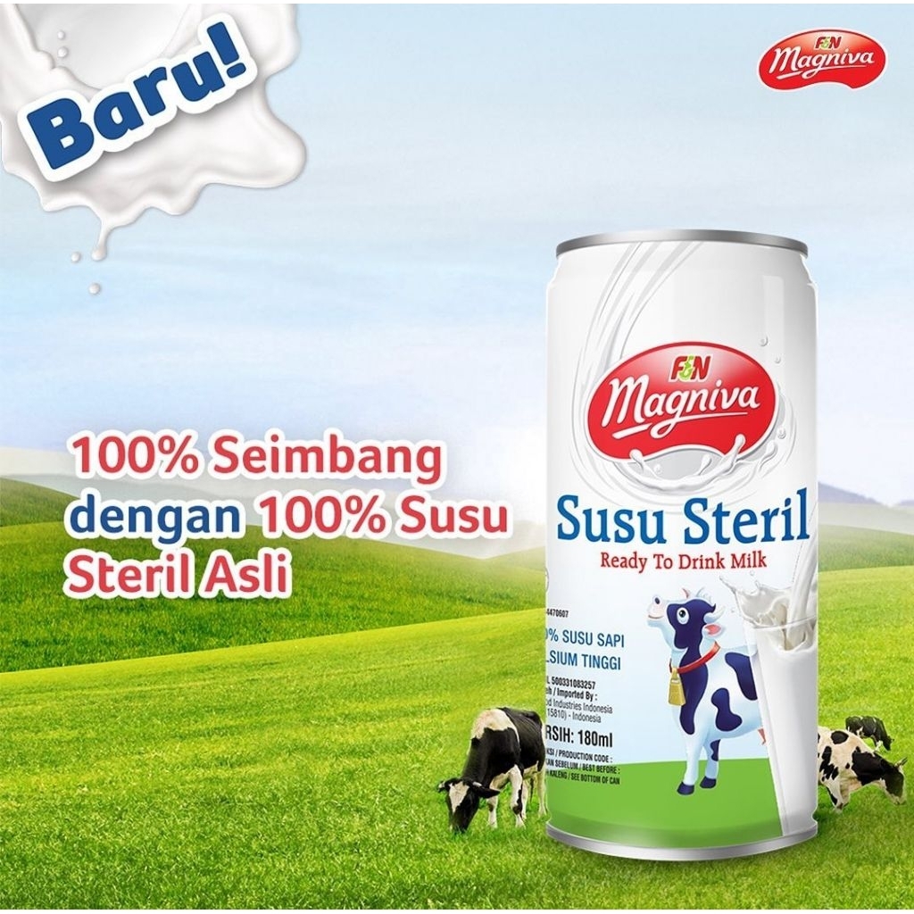 

F&N Magniva Susu Steril Kemasan Kaleng 180ML x 3pcs