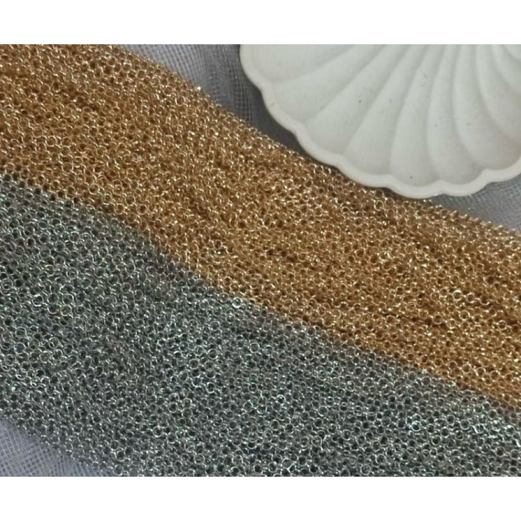 10 meter Rantai Bulat 0.8 Emas dan Perak