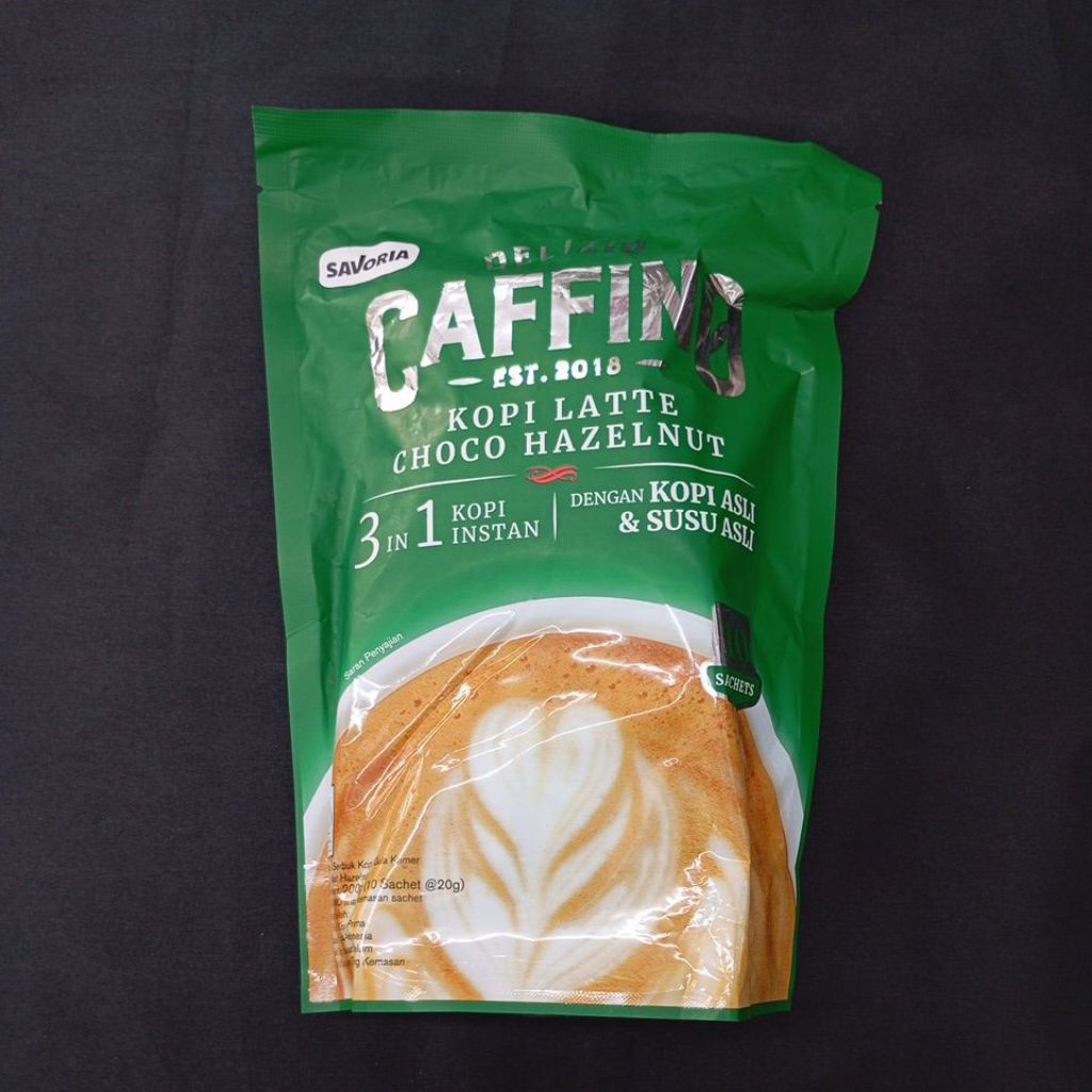 

caffino 3in1 kopi latte choco hazelnut (isi 10 sachet)