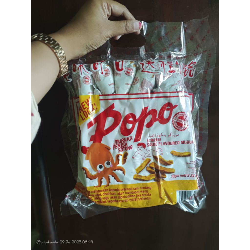 

Ready popo muruku sachet sotong isi 24 pcs