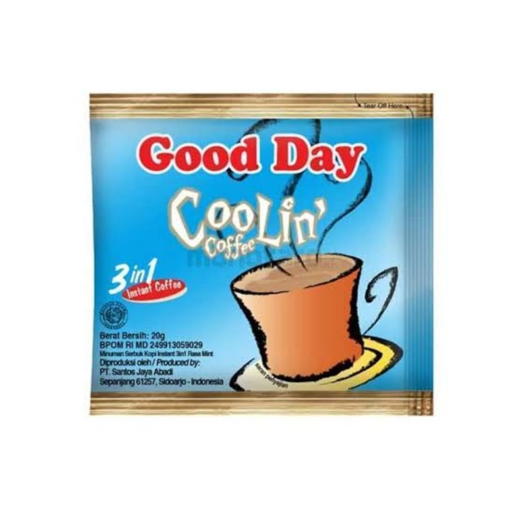 

Good Day Kopi Instan 3 in 1 Coolin 10 x 20 g (1 renceng)