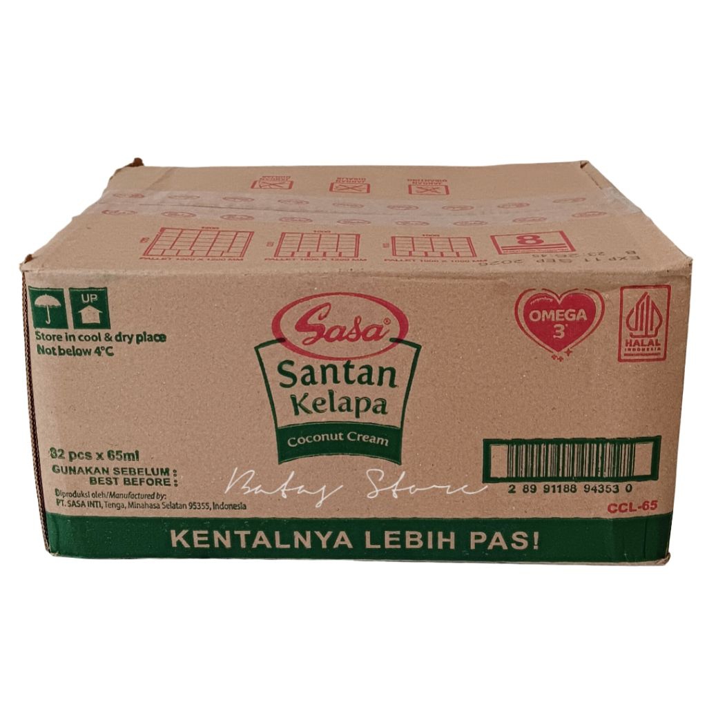 

Sasa Santan Kelapa 65ml Kemasan 1 Dus isi 32pcs