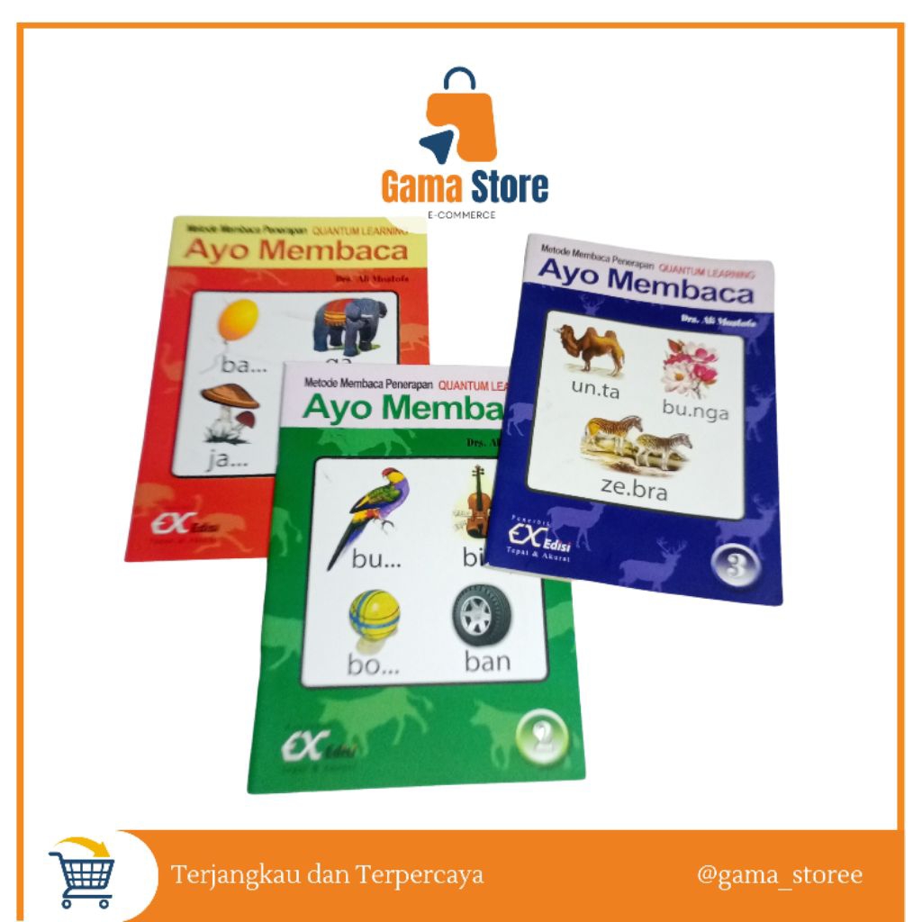 Buku Ayo Membaca Ali Mustofa | Buku Membaca Anak TK/SD | Buku Belajar/Sekolah Anak