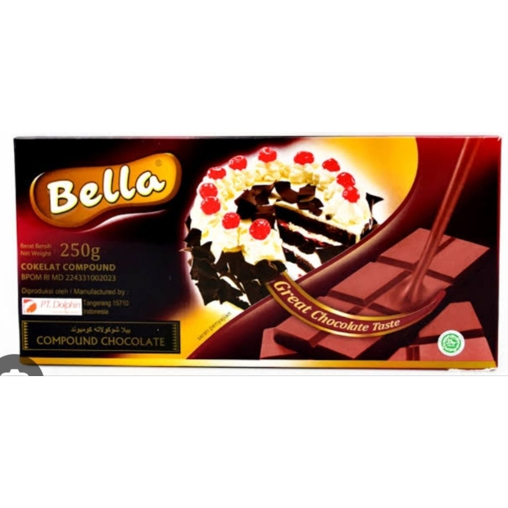 

Bella 250 gram cokelat batang compound dark
