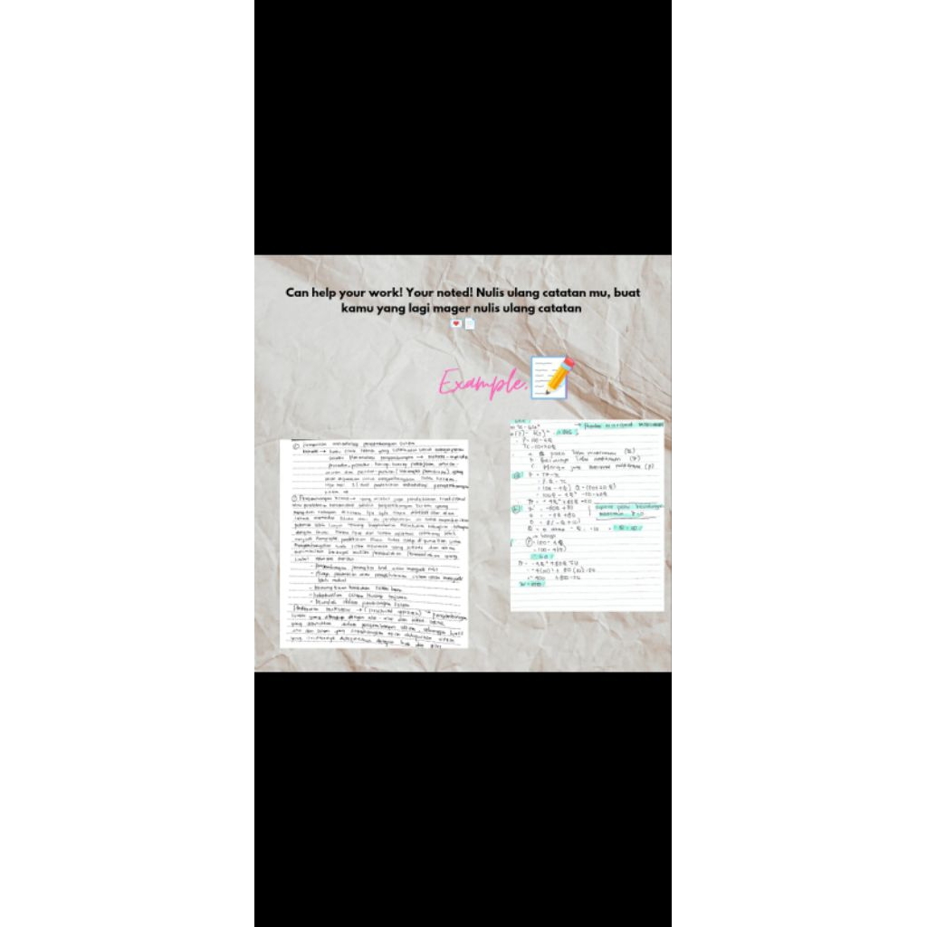 

Penulisan Tangan Catatan