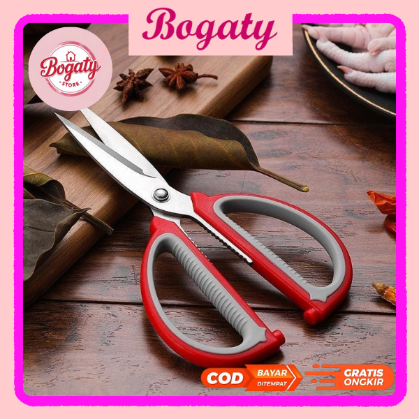BG GUNTING MERAH TAJAM MULTIFUNGSI / GUNTING KAIN PENJAHIT ORI TAJAM / GUNTING MULTIFUNGSI