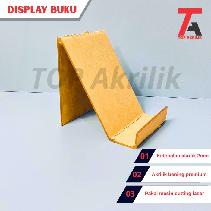 

Display Buku Akrilik Tatakan Buku Akrilik