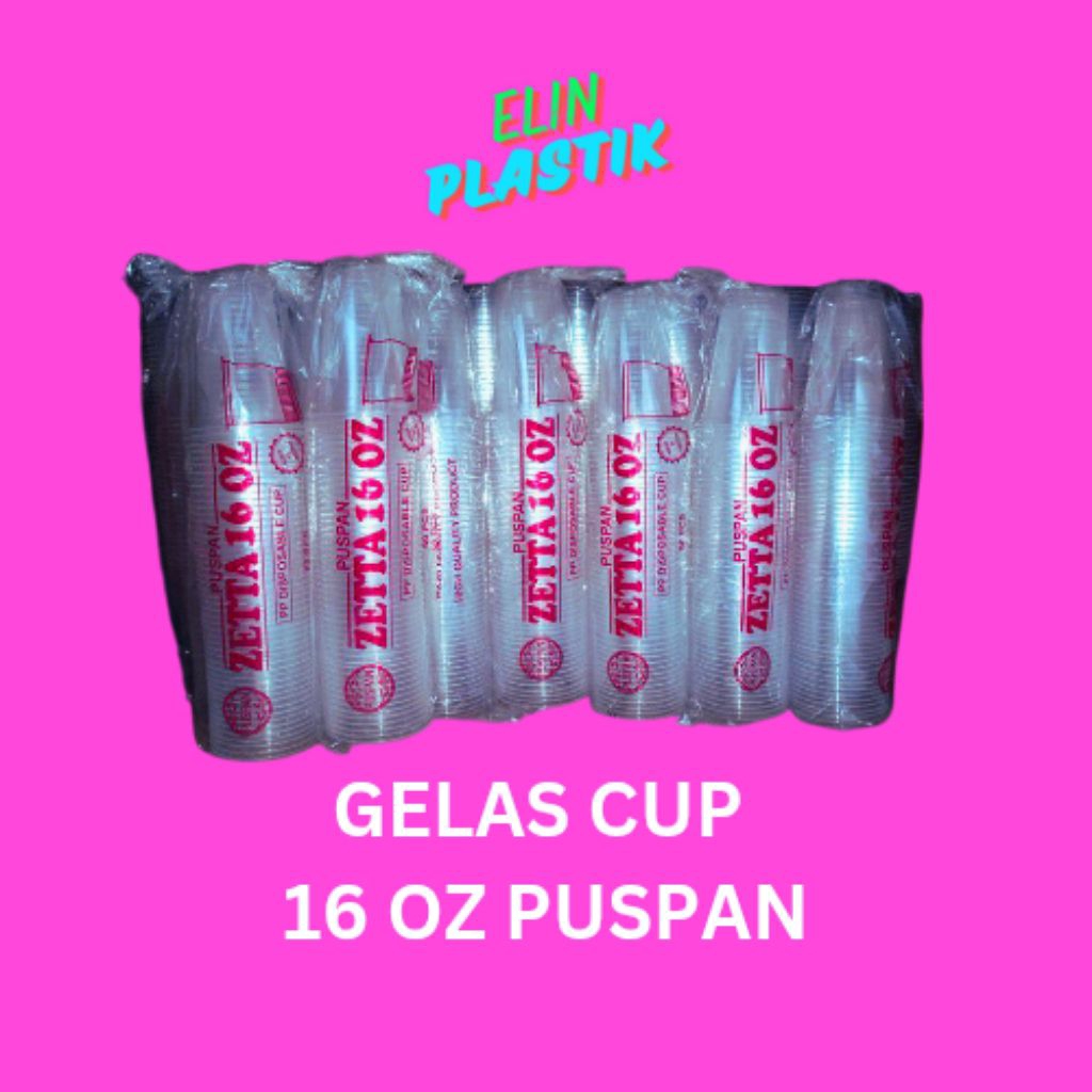 Gelas Cup Puspan / Gelas cup 16 oz / Gelas Cup jus / Gelas cup 16 oz Puspan