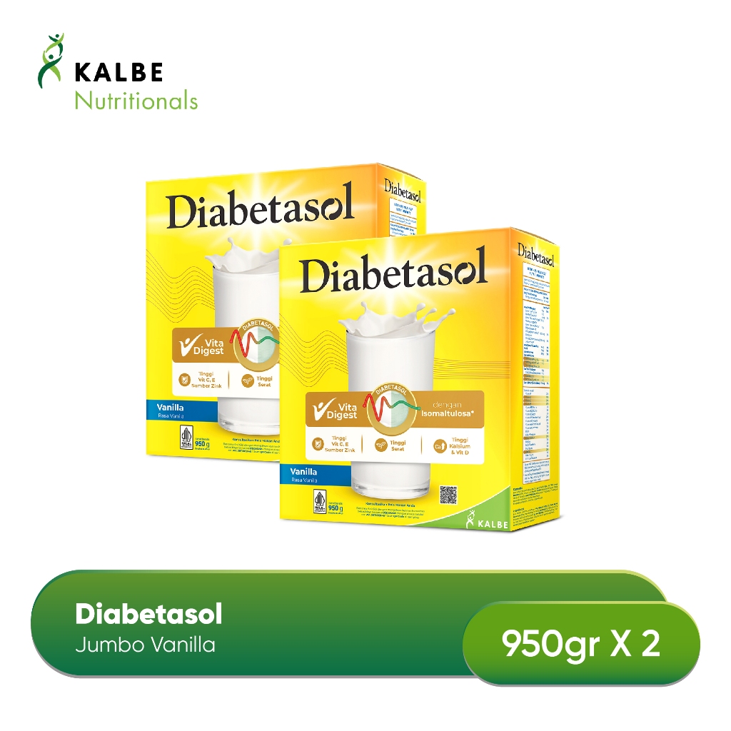 

Diabetasol Jumbo Vanilla 950gr - Isi 2