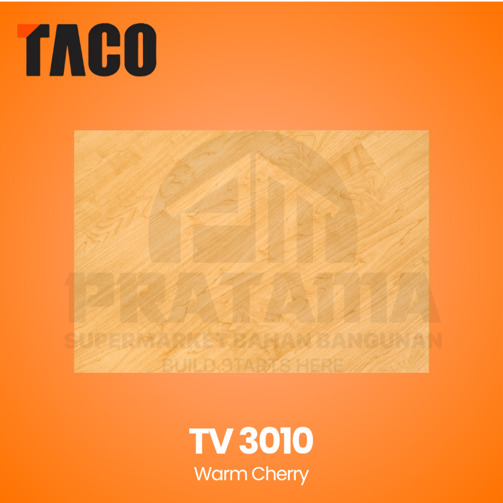 Taco Vinyl TV-3010 – Warm Cherry | Lantai Vinyl Motif Kayu Elegan