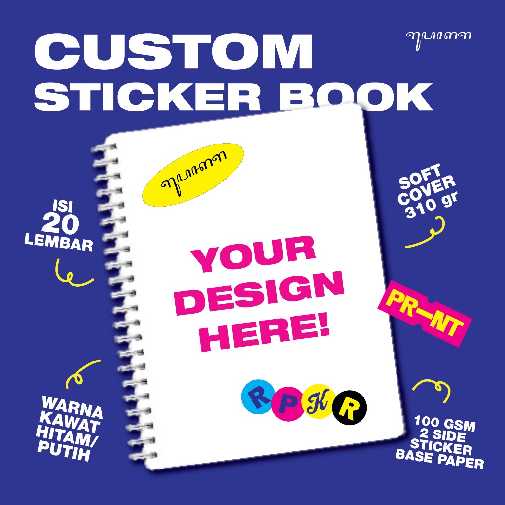 

[RUPAKARA] Custom Sticker Book Buku Koleksi Stiker Custom