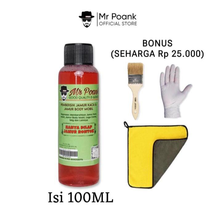 Mr Poank Pembersih Jamur Kaca & Body Mobil Isi 100ML