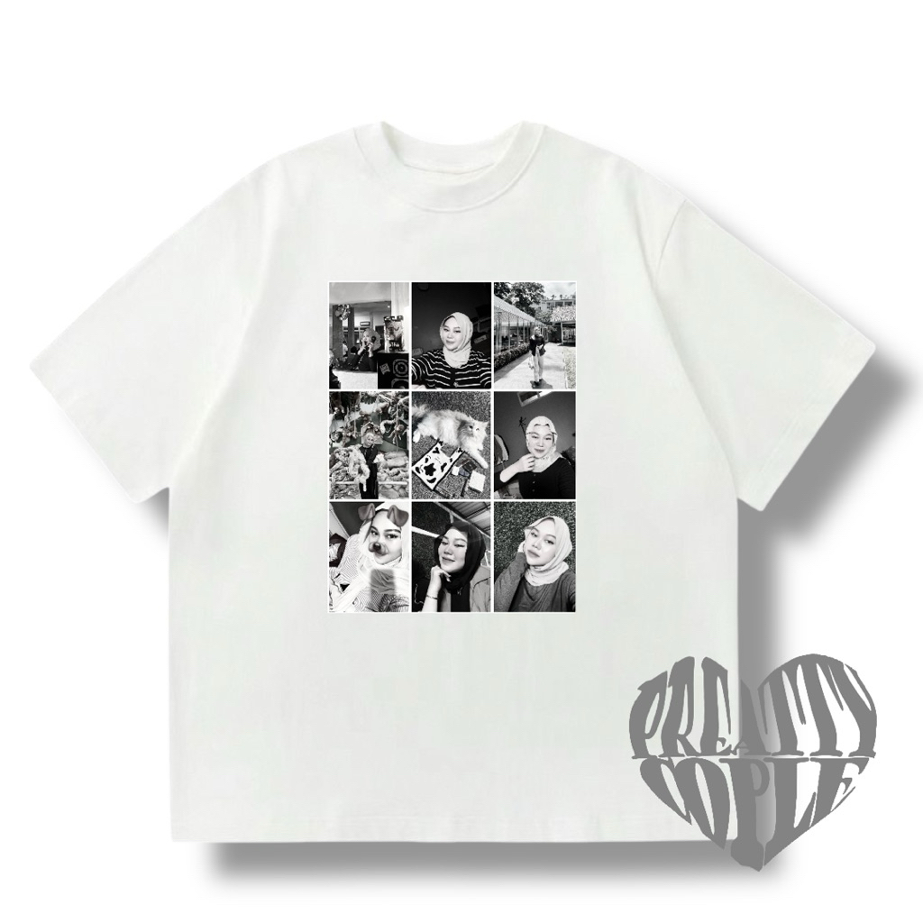T-shirt foto T-shirt custom poto baju couple kaos custom foto