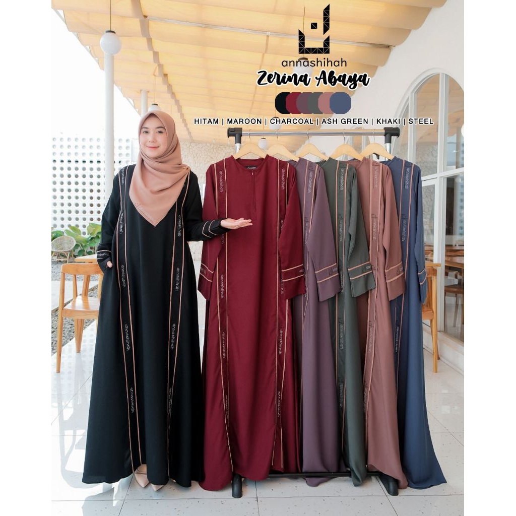 ZERINA LESSY Gamis Bahan Yoris Morena ORI by Annashihah/ Zerina Abaya by Annashihah/ Lessy Dress by 