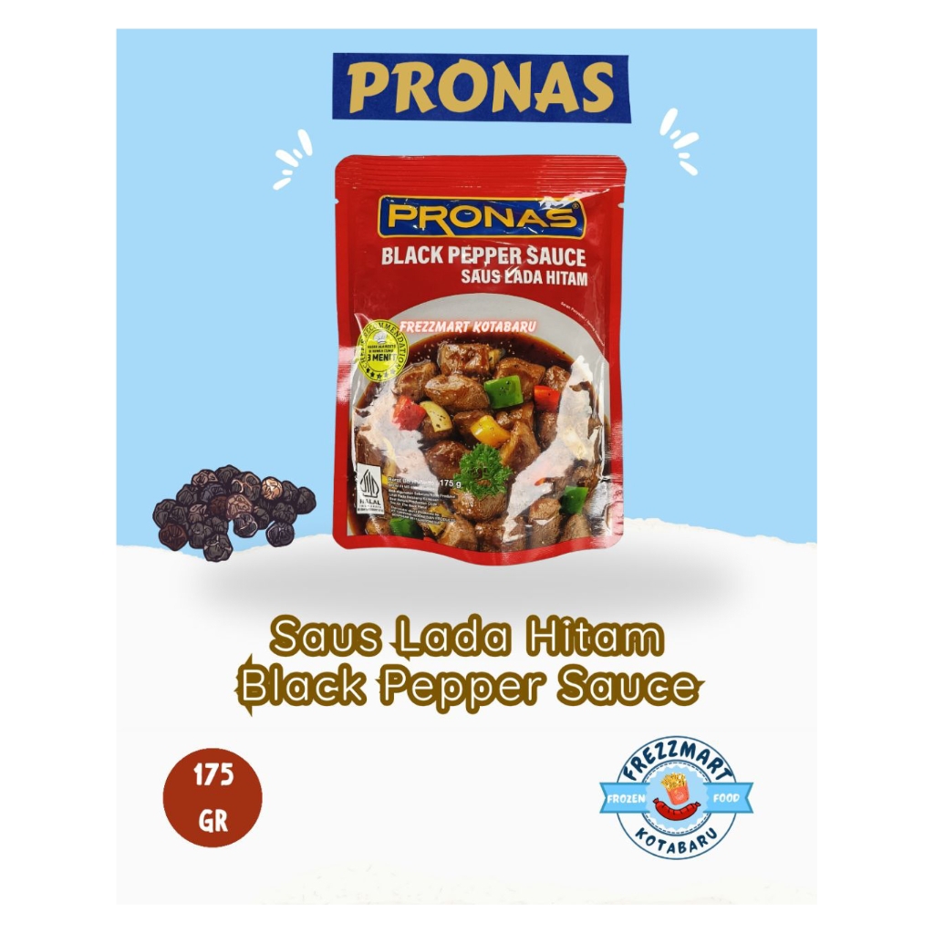 

Saus Lada Hitam Pronas Black Pepper Sauce 175 GR Frezzmart Kotabaru