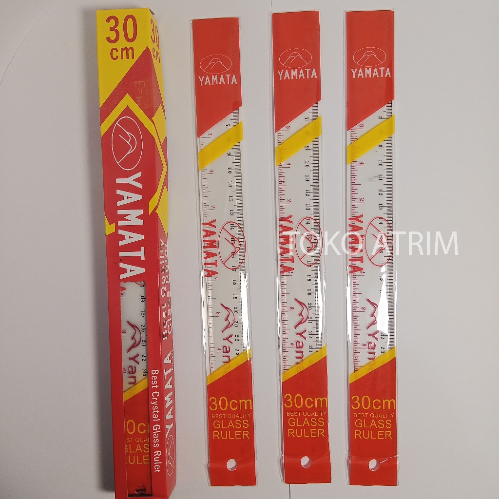 

PENGGARIS YAMATA 30 CM ASLI | 1 LUSIN ISI 12 PCS