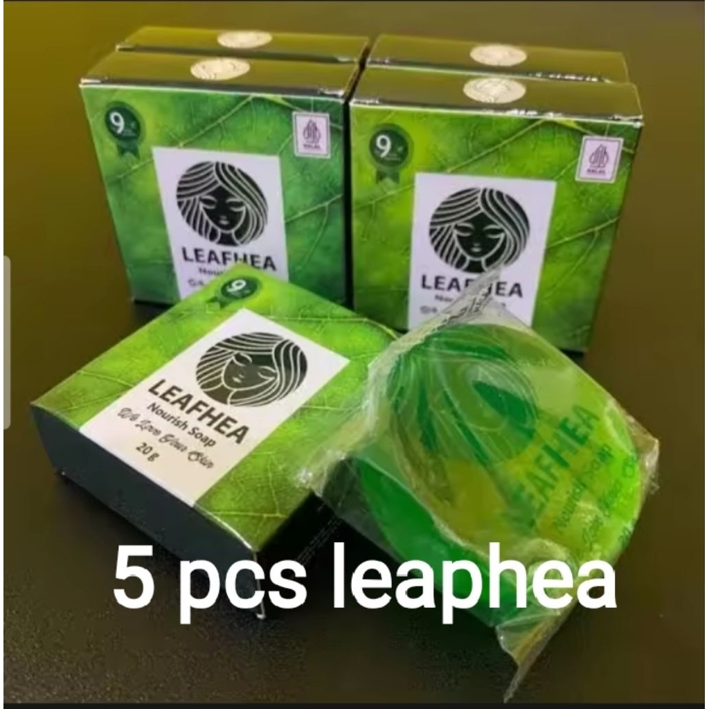 [promo] paket 5pcs sabun leafea original bpom