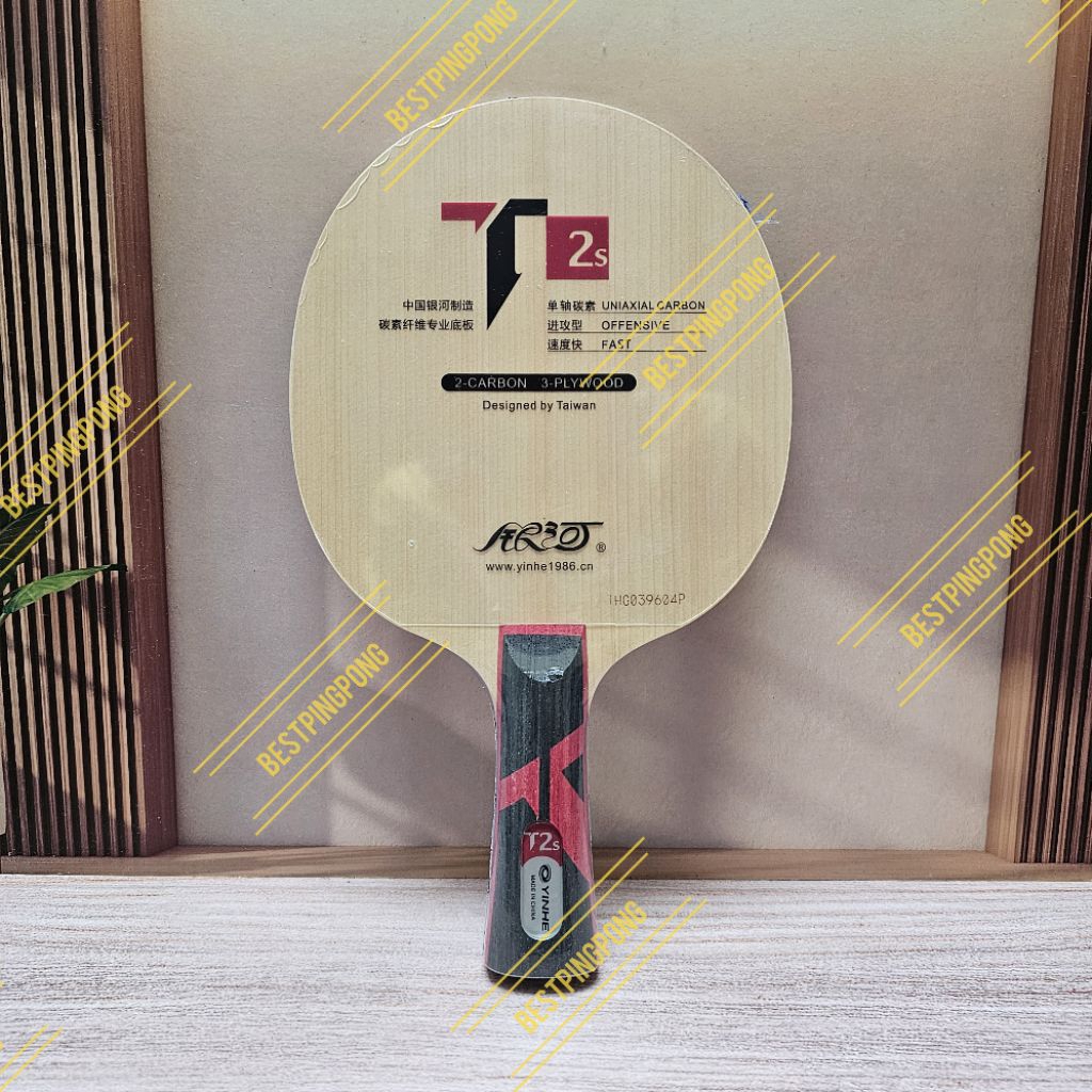 Yinhe T2s Handle FL kayu bet Pingpong