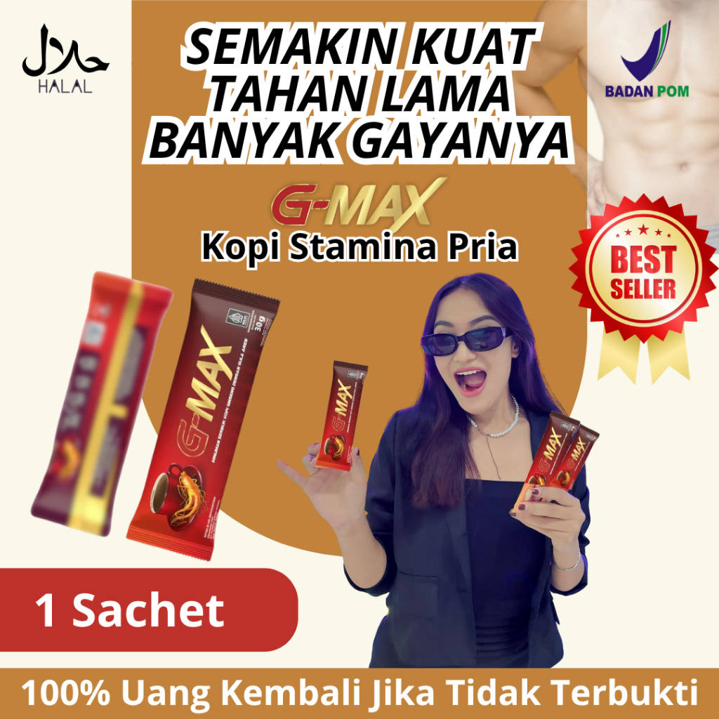 

1 SACHET G-MAX KOPI DENGAN GULA AREN BISA COD KOPI PENAMBAH STAMINA PRIA KUAT TAHAN LAMA