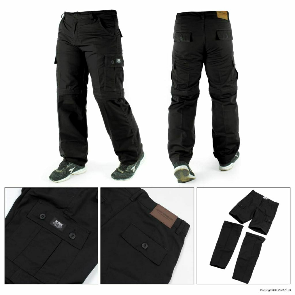 Long Pants Cargo Celana Cargo Panjang Celana Distro Pria Wanita Original Brand ILLIONIS REBEL