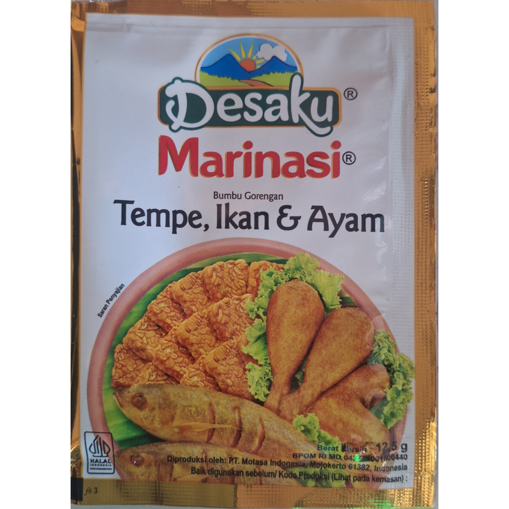 

Marinasi Desaku Bumbu Tempe & Ikan Goreng 12.5gr