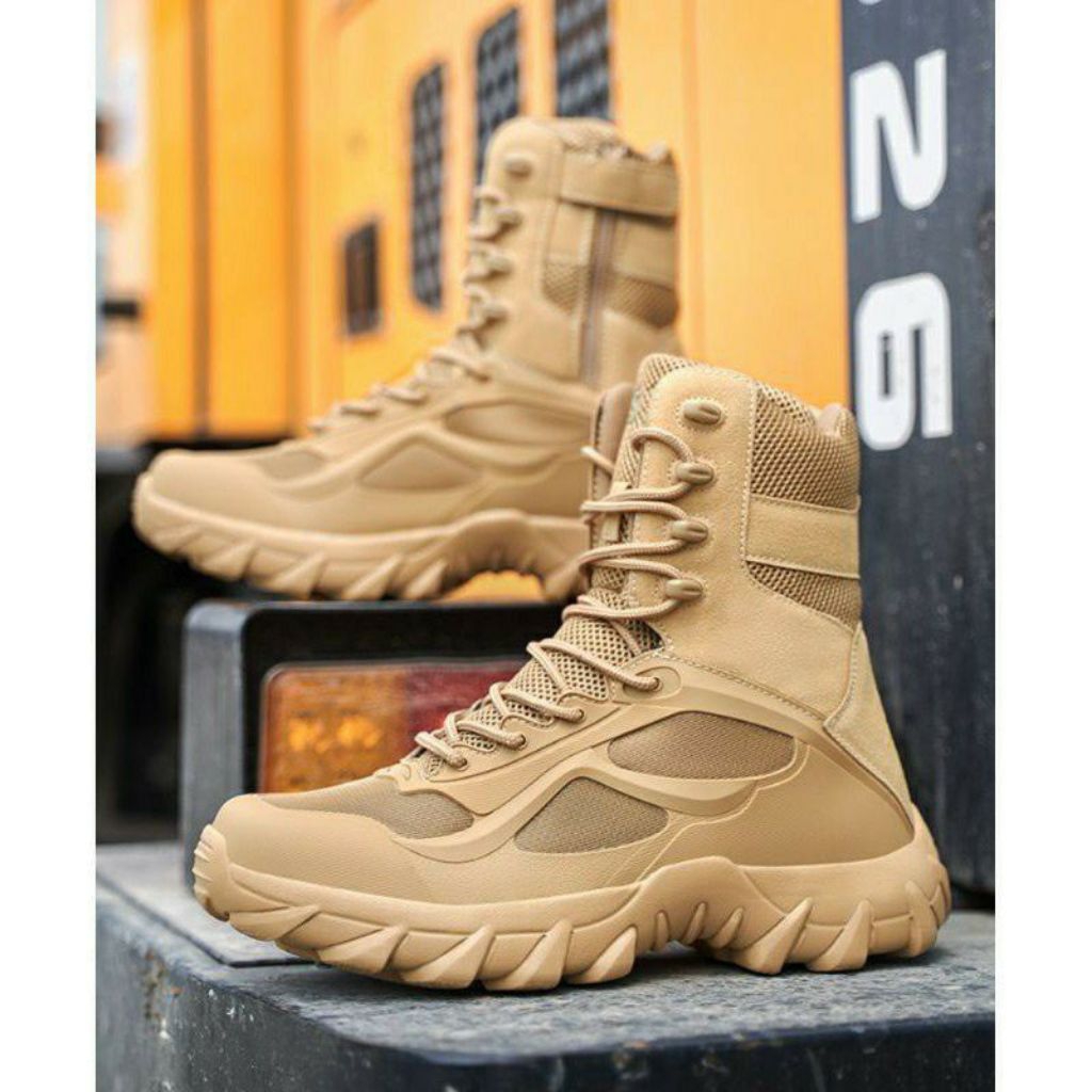 Sepatu Tactical Elite hitam pdl 9inci , Sepatu SATPOL PP/TNI Import