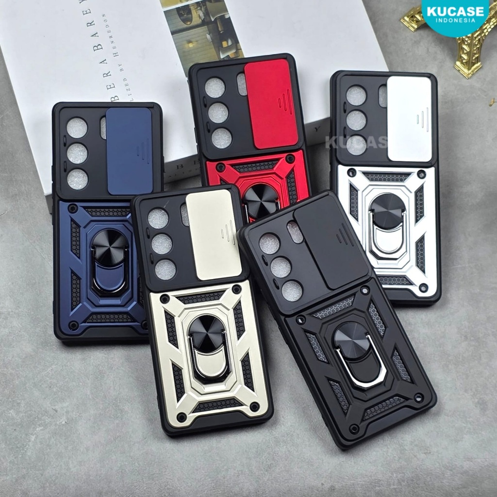 Tecno Camon 40 Pro Tecno Camon 40 Softcase slide Armor Case Robot + Slide Kamera Case Tecno Camon 40